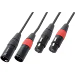 Pdc CX60 - 12 Signal Lead 2X Xlr Male - 2X Xlr Female 12M
