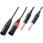 Pdc CX64 - 3 Signal Lead 2X Xlr Male - 2X 6.3MM Mono Male 3M