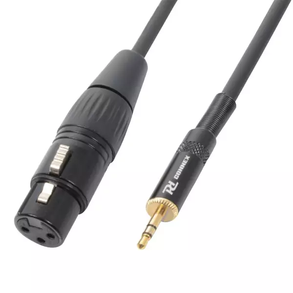 177116PDC_1 Pdc CX50 - 05 Signal Lead Xlr Female - 3.5MM Stereo Male 0.5M - Image 1