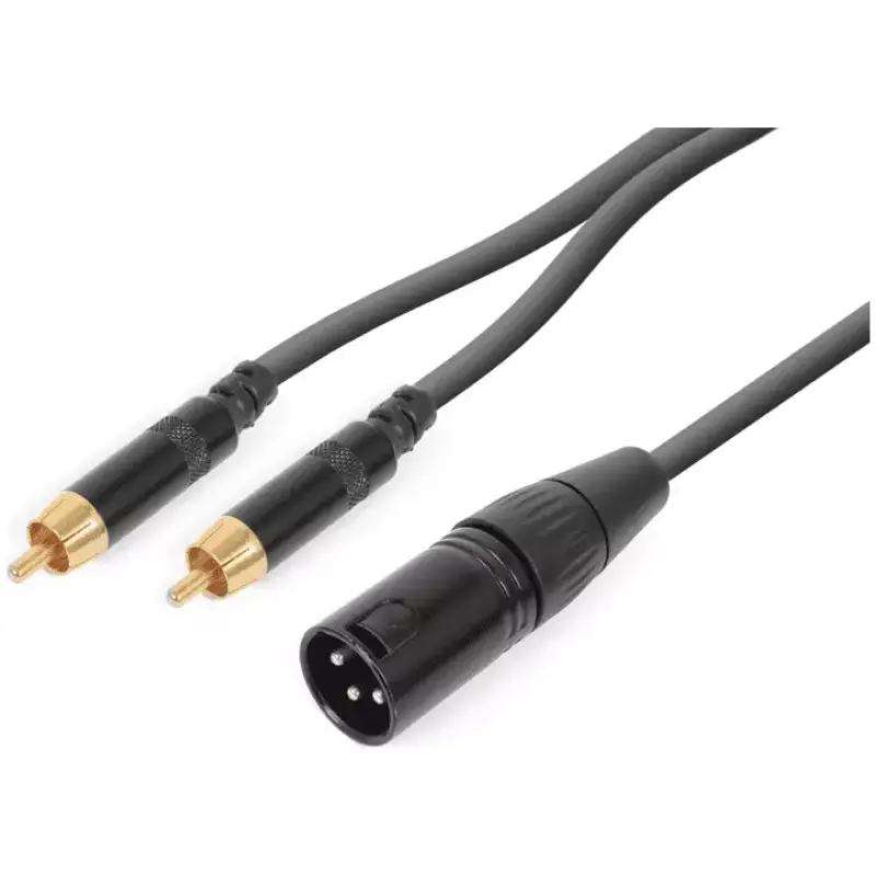 Pdc CX58 - 1 Signal Lead Xlr Male - 2X Rca Male 1.5M