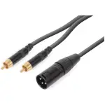 Pdc CX58 - 3 Signal Lead Xlr Male - 2X Rca Male 3M