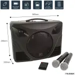 Qtx Delta - 50 Active Portable Pa Speaker 8IN Black 50W 8 Ohm - Image 9