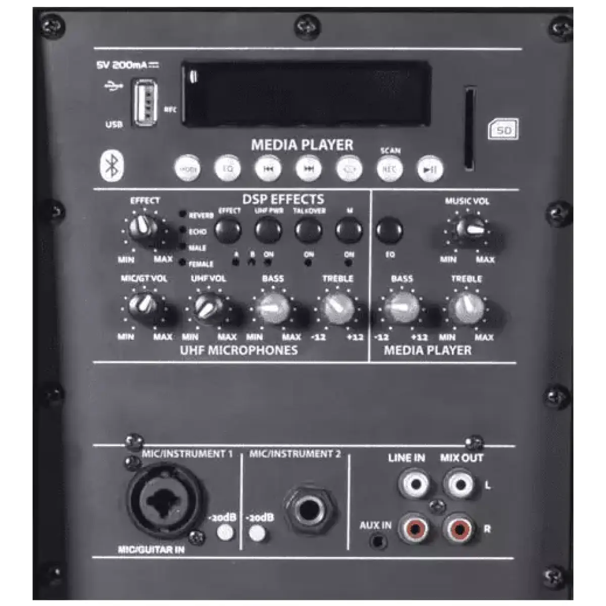 Qtx Qova - 12PA ACTIVE PORTABLE PA SPEAKER 12IN BLACK 50W 8 OHM - Image 3