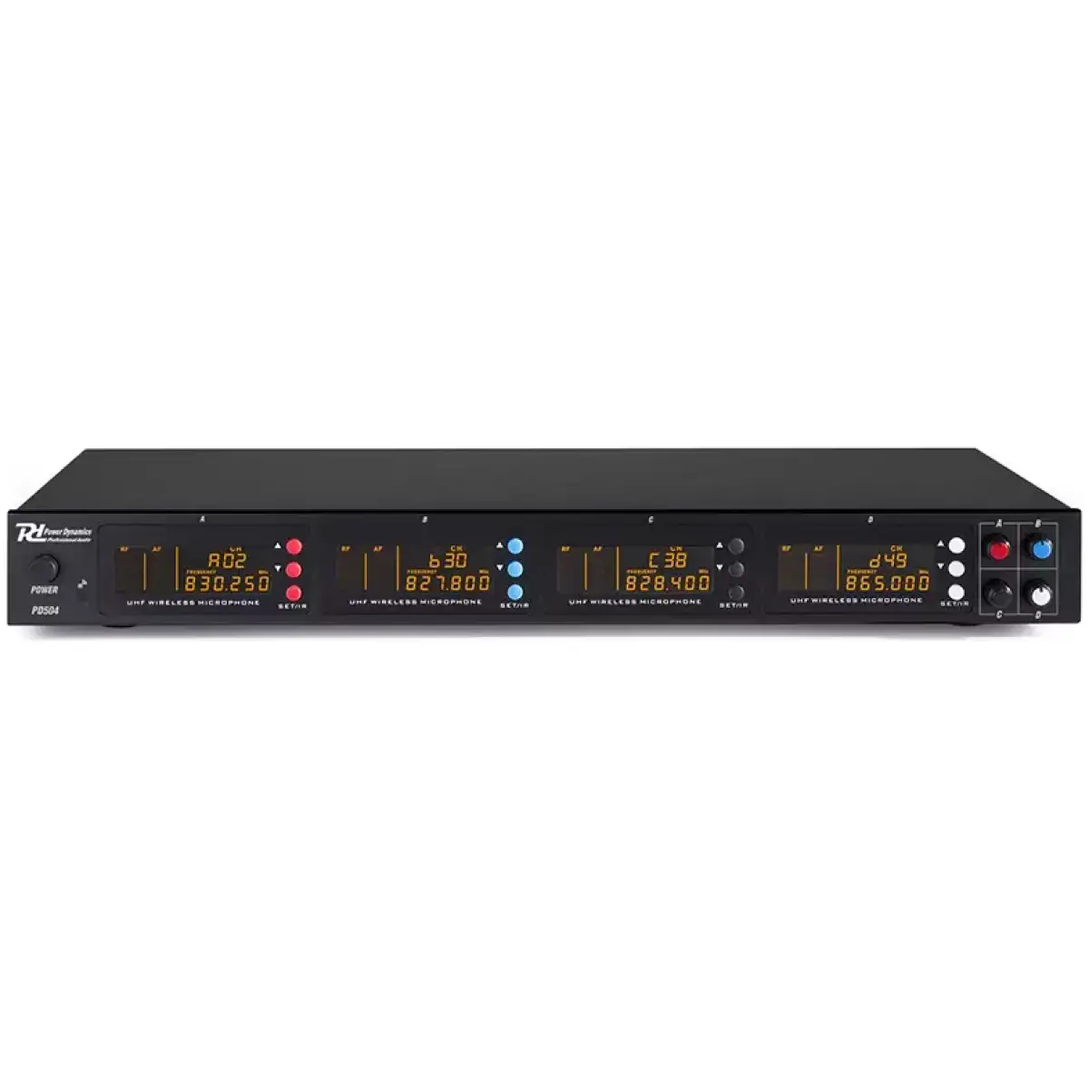 Power Dynamics PD504B Quad Lapel Microphone Uhf - Image 3