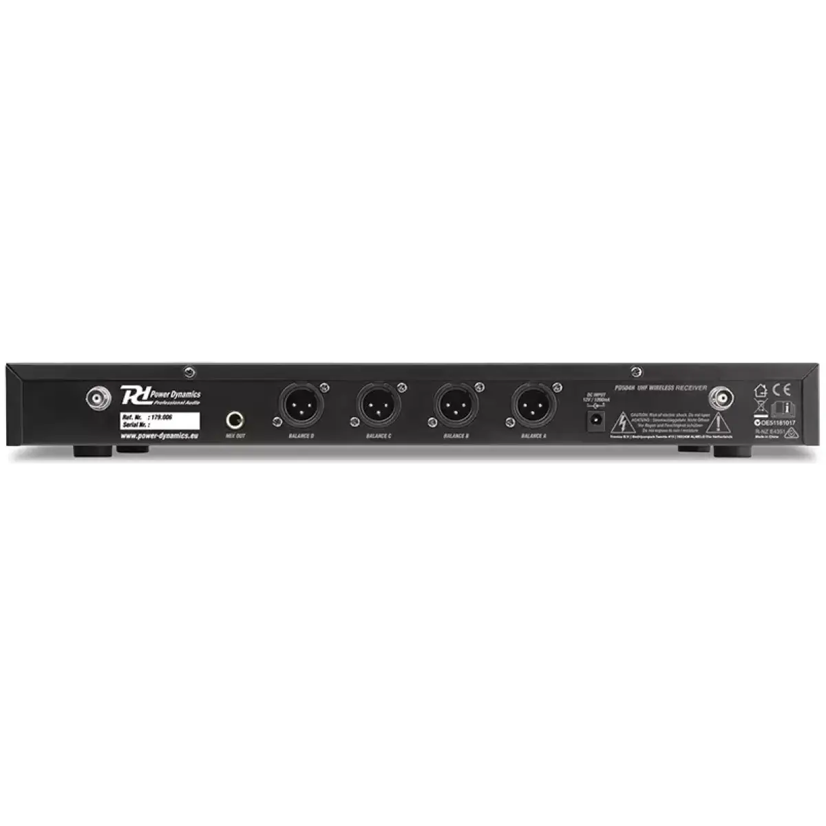 Power Dynamics PD504B Quad Lapel Microphone Uhf - Image 6