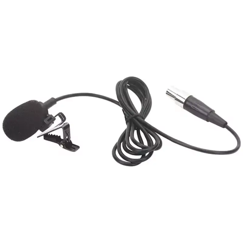 Power Dynamics PDT1 Lapel Microphone Black Mini Xlr