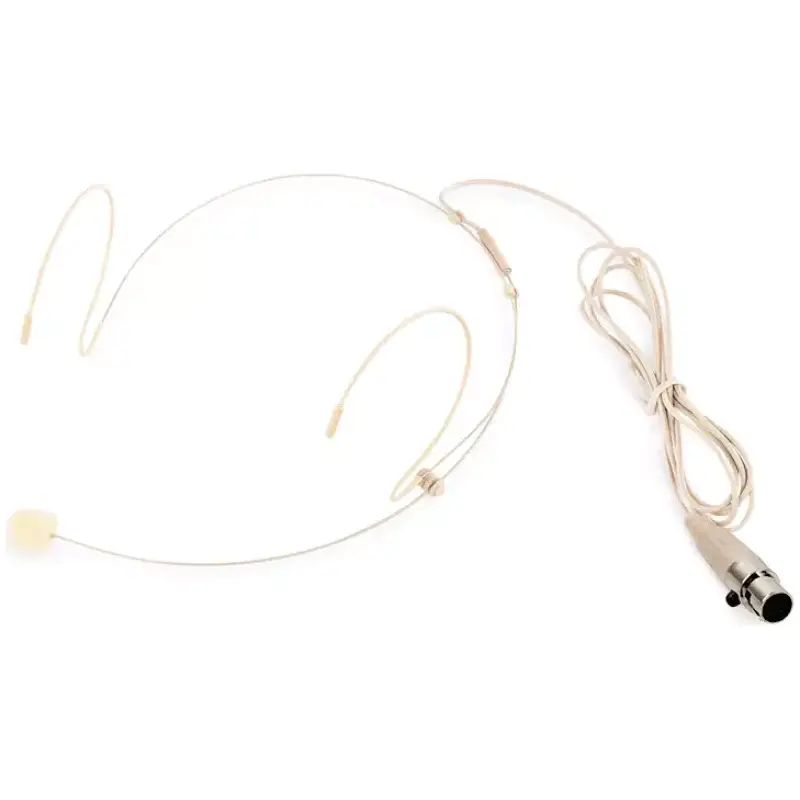 Power Dynamics PDH1 Neckband Microphone Beige Mini Xlr
