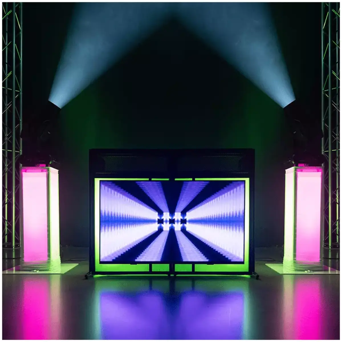 Vonyx - DB6 PRO DJ BOOTH WITH TV BRACKET 32" - 65" - Image 12