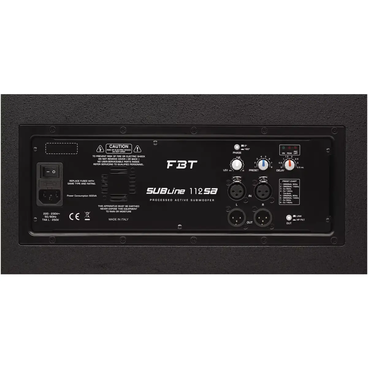 Fbt - SUBLINE112SA Active Sub 12IN 700W Rms - Image 3