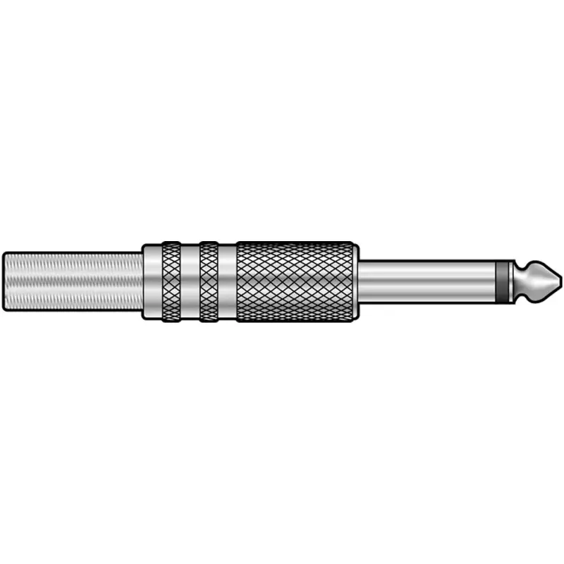 Tva Connector 6.3MM Mono Male Metal