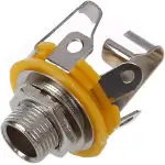 Tva Connector 6.3MM Stereo Female Chassis Mount With Switch