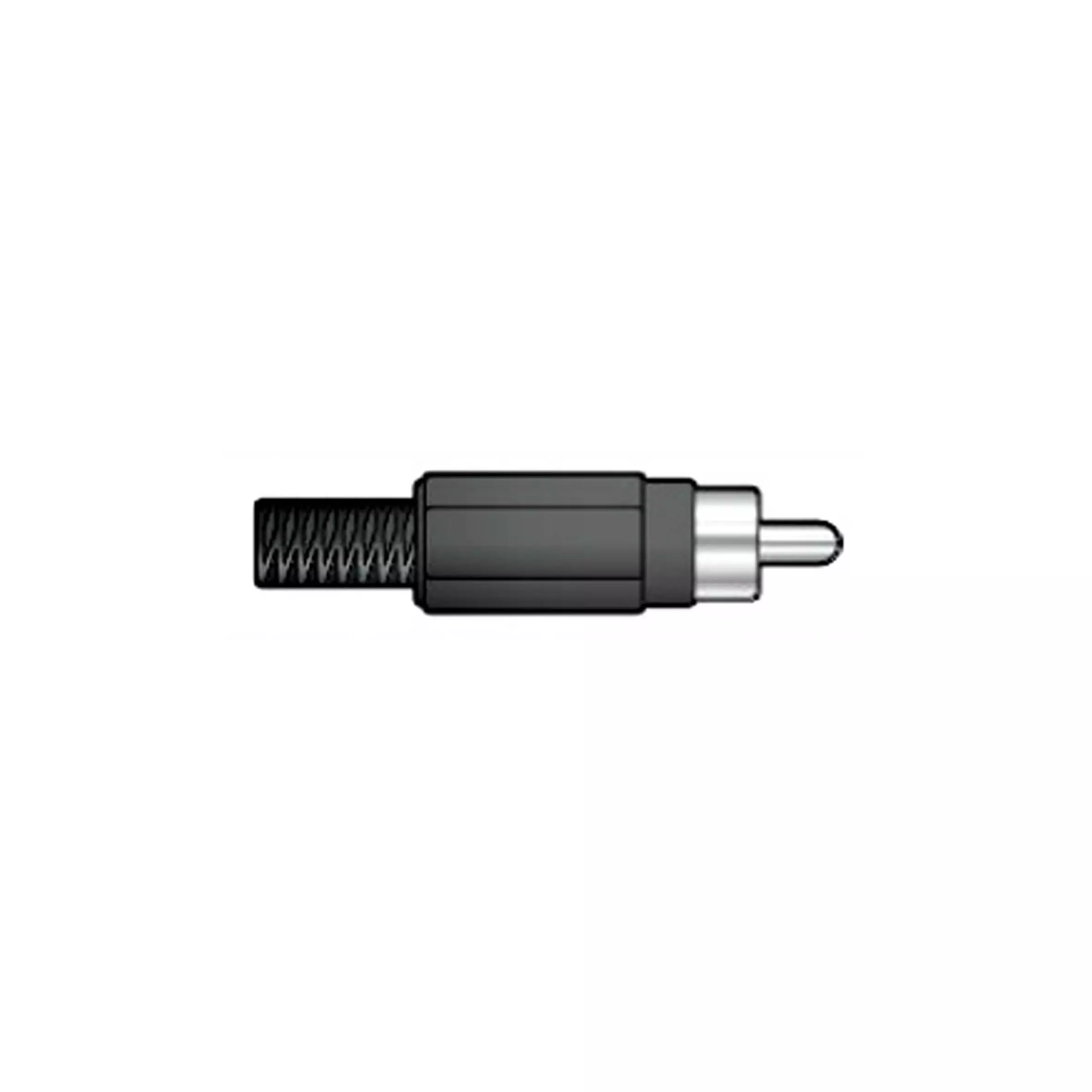 753632TVA_1 Tva Connector Rca Inline Male Grey - Image 1