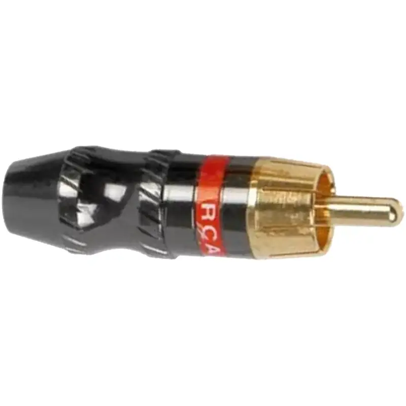 Tva Connector Rca Inline Male Hq Gold Red
