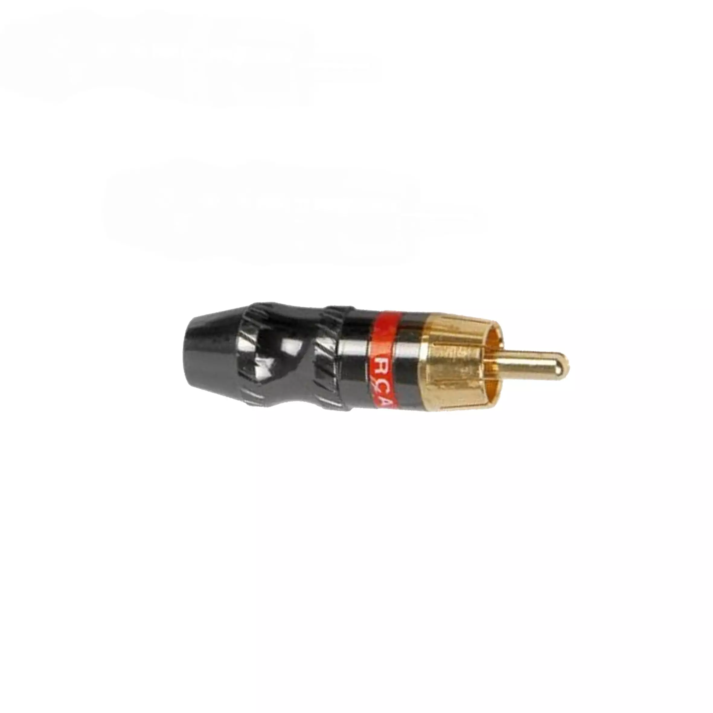 754529TVA_1-2 Tva Connector Rca Inline Male Hq Gold Red - Image 1
