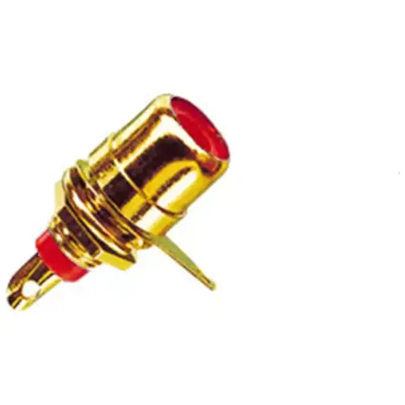 Tva Connector Rca Chassis Mount Female Gold Red