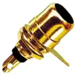 Tva Connector Rca Chassis Mount Female Gold Black