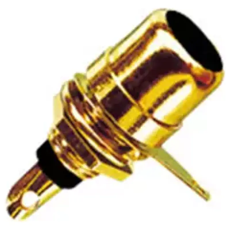 Tva Connector Rca Chassis Mount Female Gold Black