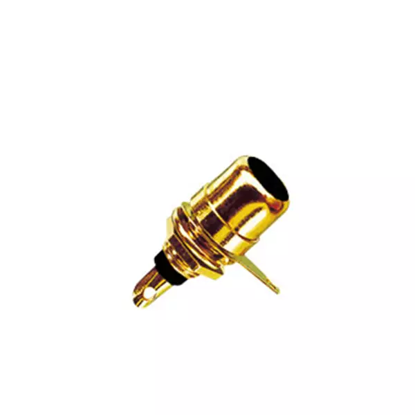 755158TVA_1-2 Tva Connector Rca Chassis Mount Female Gold Black - Image 1