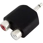 Tva Adaptor 3.5MM Mono Male To 2XRCA Female