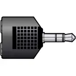 Tva Adaptor 3.5MM Stereo Male To 2X 3.5MM Stereo Female