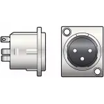 Tva Connector Xlr Chassis Mount Male