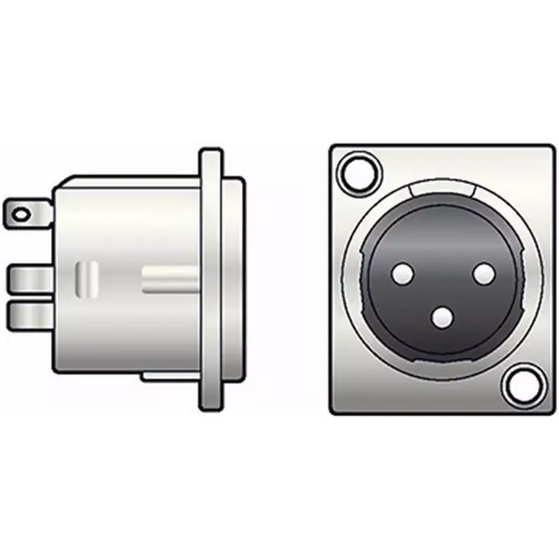Tva Connector Xlr Chassis Mount Male