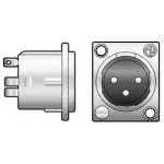 Neutrik Connector Xlr Chassis Mount Male
