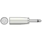 Tva Adaptor Xlr Male To 6.3MM Mono Male