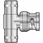 Tva Adaptor Bnc Male To 2X Bnc Female
