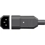 Tva Connector Iec Male Inline