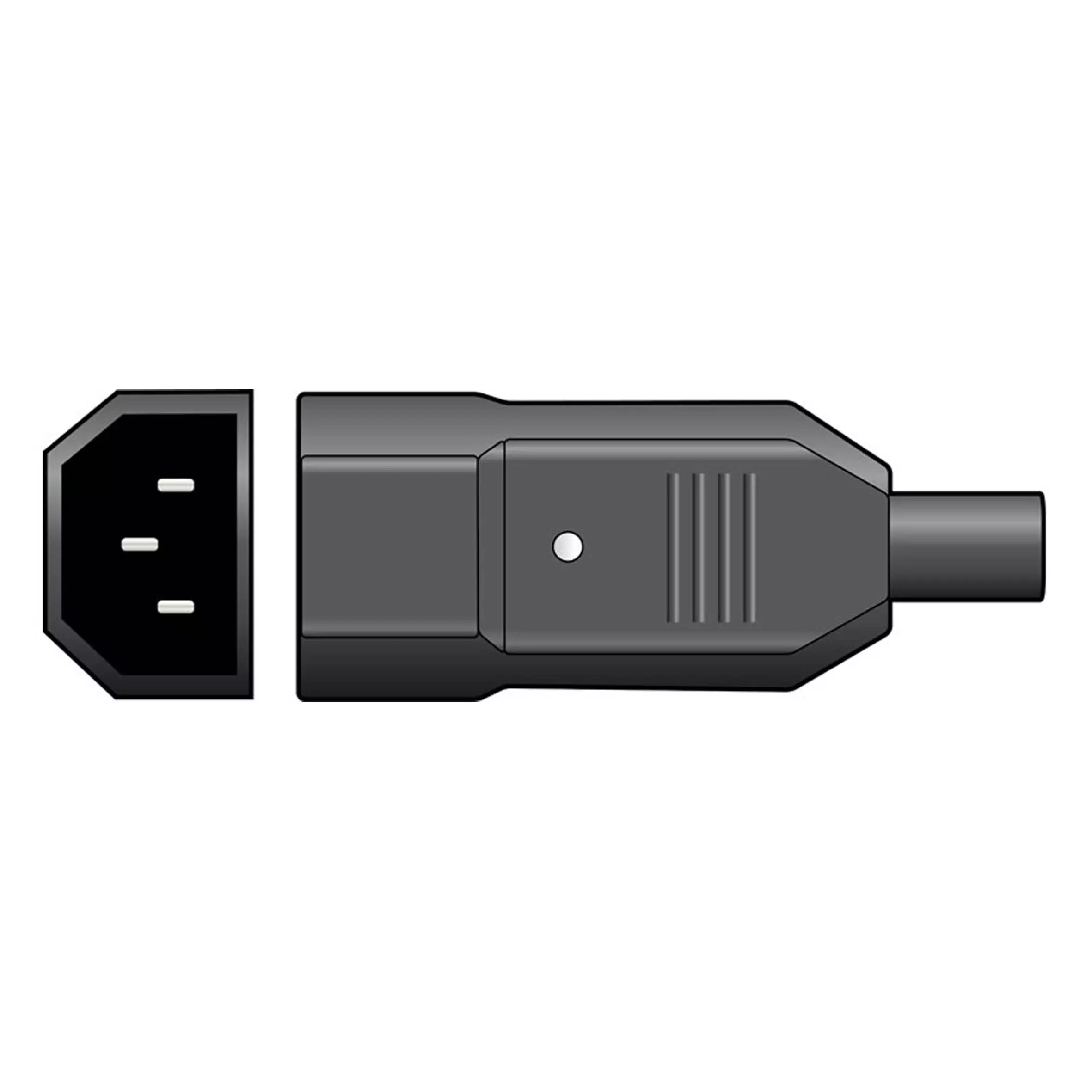 776275TVA_1 Tva Connector Iec Male Inline - Image 1