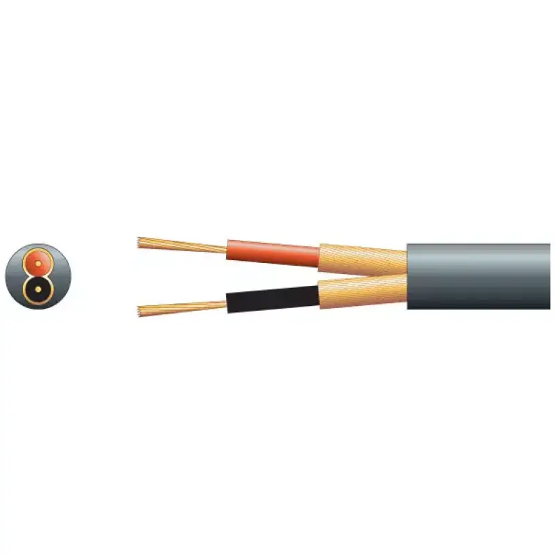 Filo MC6.5B Microphone Cable 2CORE + Screen 6.5MM Black 100M