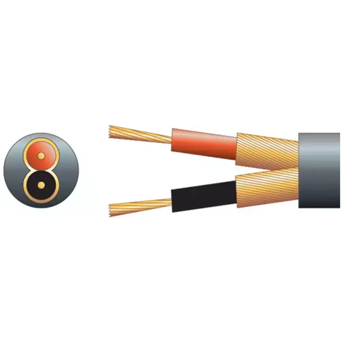 Filo MC6.5B Microphone Cable 2CORE + Screen 6.5MM Black 100M - Image 2