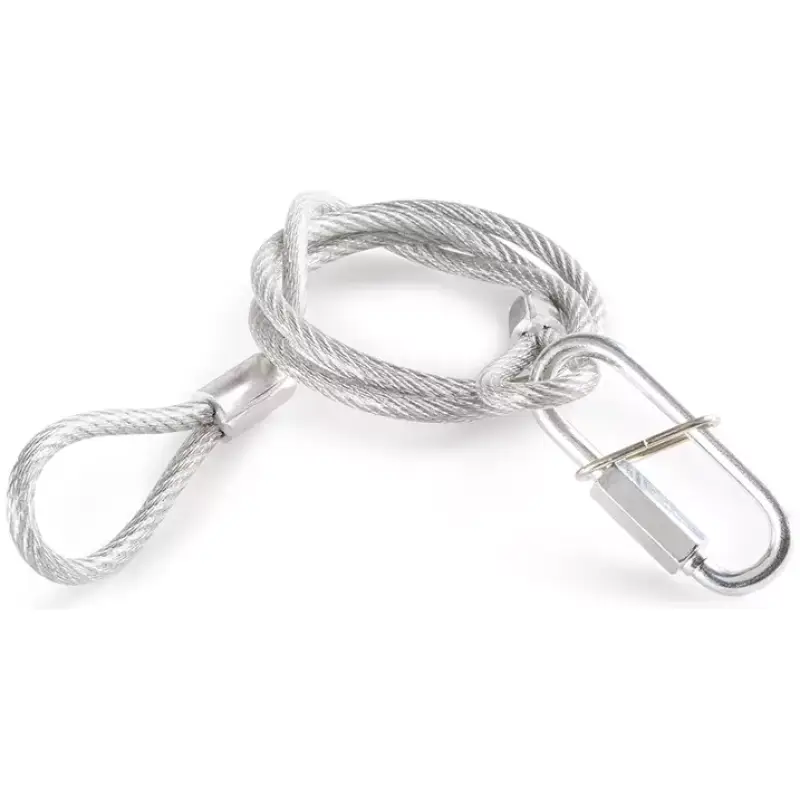 Beamz SAF65 Safety Cable 95CM X 5MM 65KG