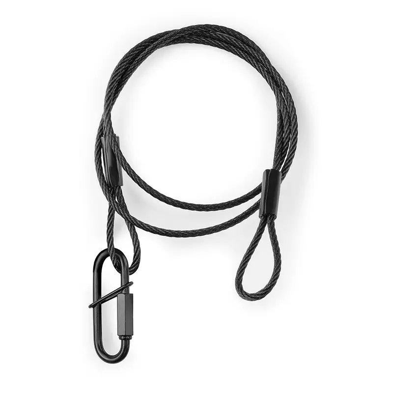 853319B_1 Beamz - SAF75 Safety Cable 75CM X 3MM 30KG Black - Image 1