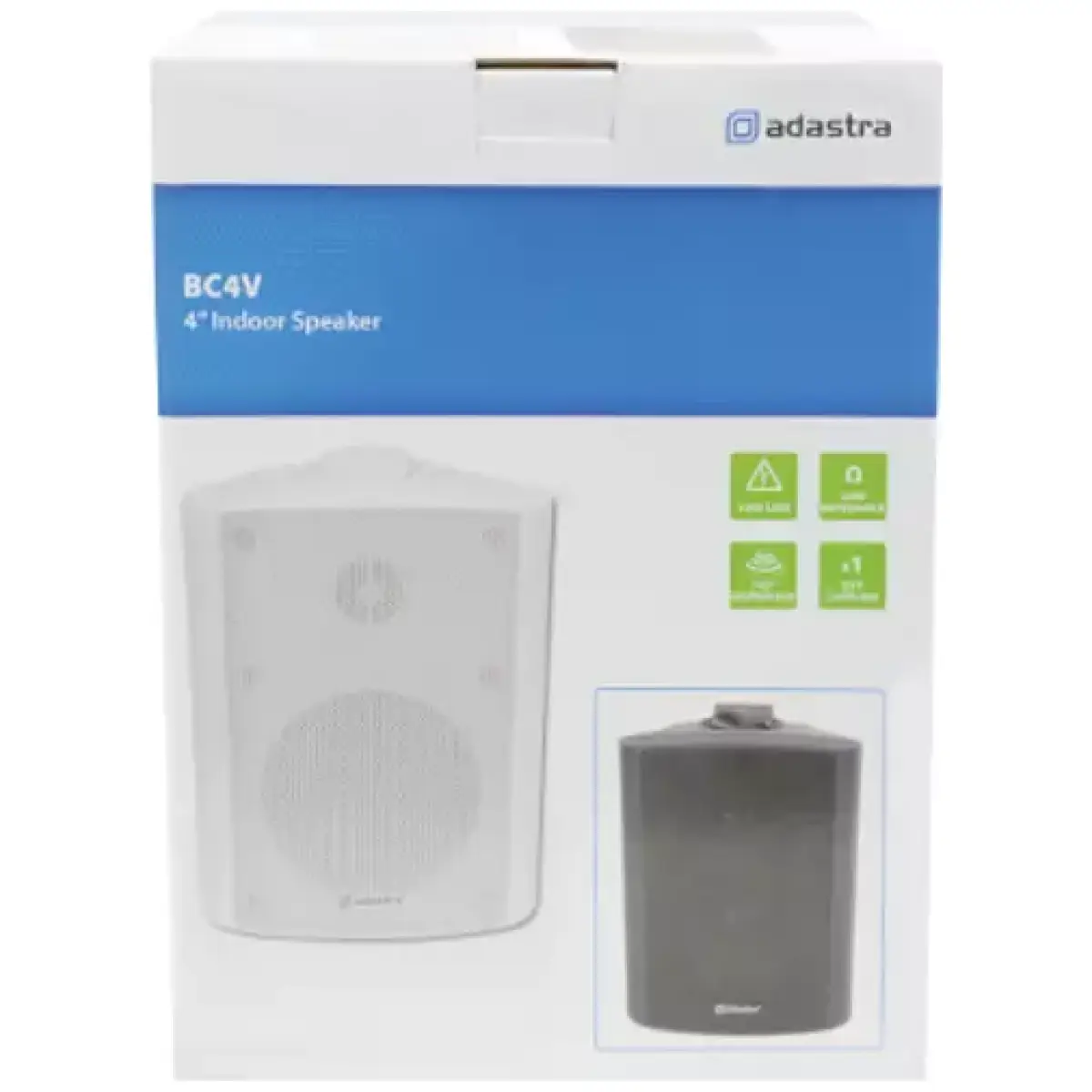 Adastra BC4VB Passive Wall Mount Speaker 4IN Black 35W 100V - Image 7