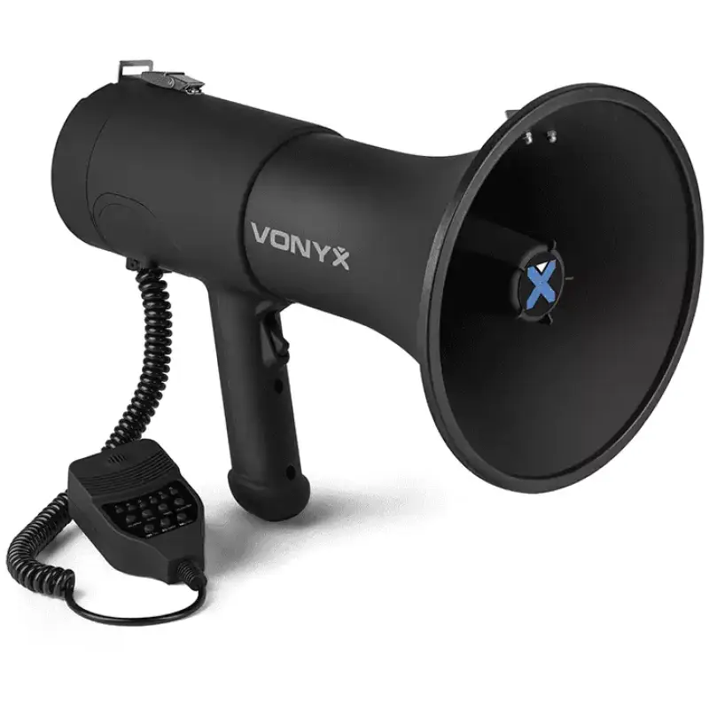 Vonyx MEG075 Megaphone 75W With Record Siren Usb Bt