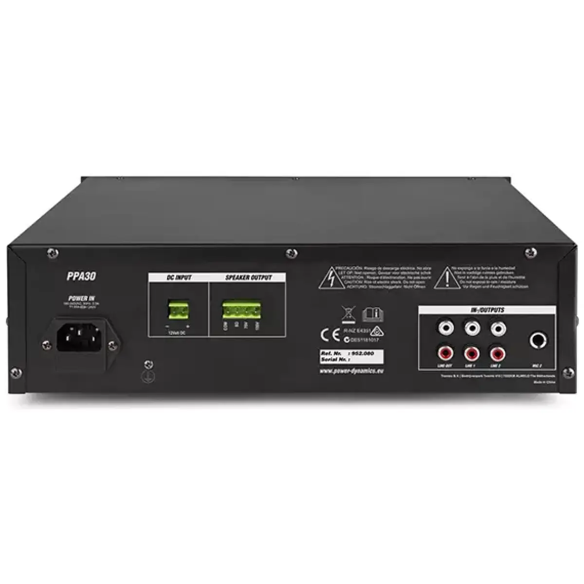Power Dynamics PPA30 100V Mixer Amplifier 30W Usb/sd/bt - Image 4