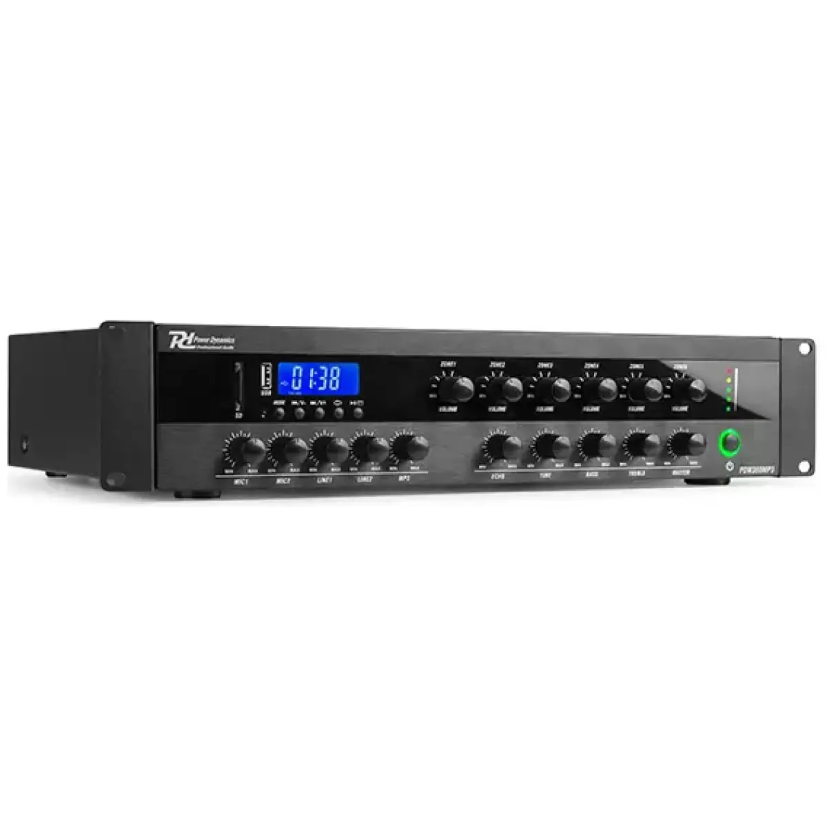 Pdm PDW360MP3 100V Mixer Amplifier 200W Usb/sd/bt/fm 6 Zone - Image 4