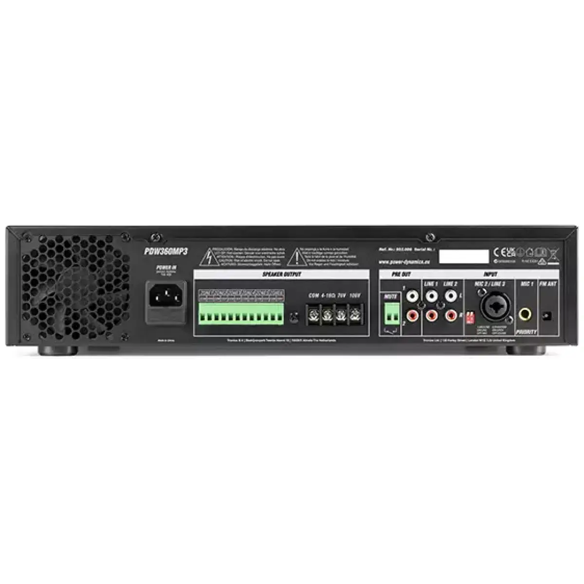 Pdm PDW360MP3 100V Mixer Amplifier 200W Usb/sd/bt/fm 6 Zone - Image 5