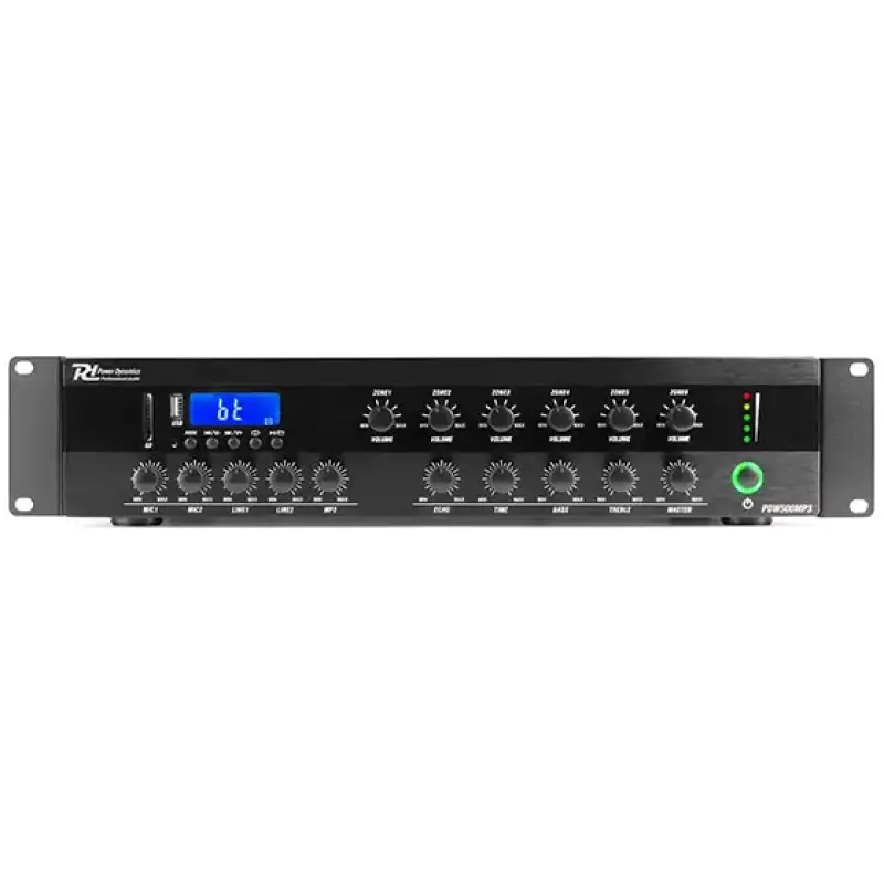 Pdm PDW500MP3 100V Mixer Amplifier 400W Usb/sd/bt/fm 6 Zone
