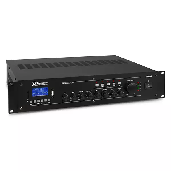 952154PDM_1 Pdm PRM240 100V Mixer Amplifier 240W Usb/sd/bt 4 Zone - Image 1