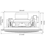 Adastra CC5V Ceiling Speaker 5.25INCH White 20W 100V - Image 5