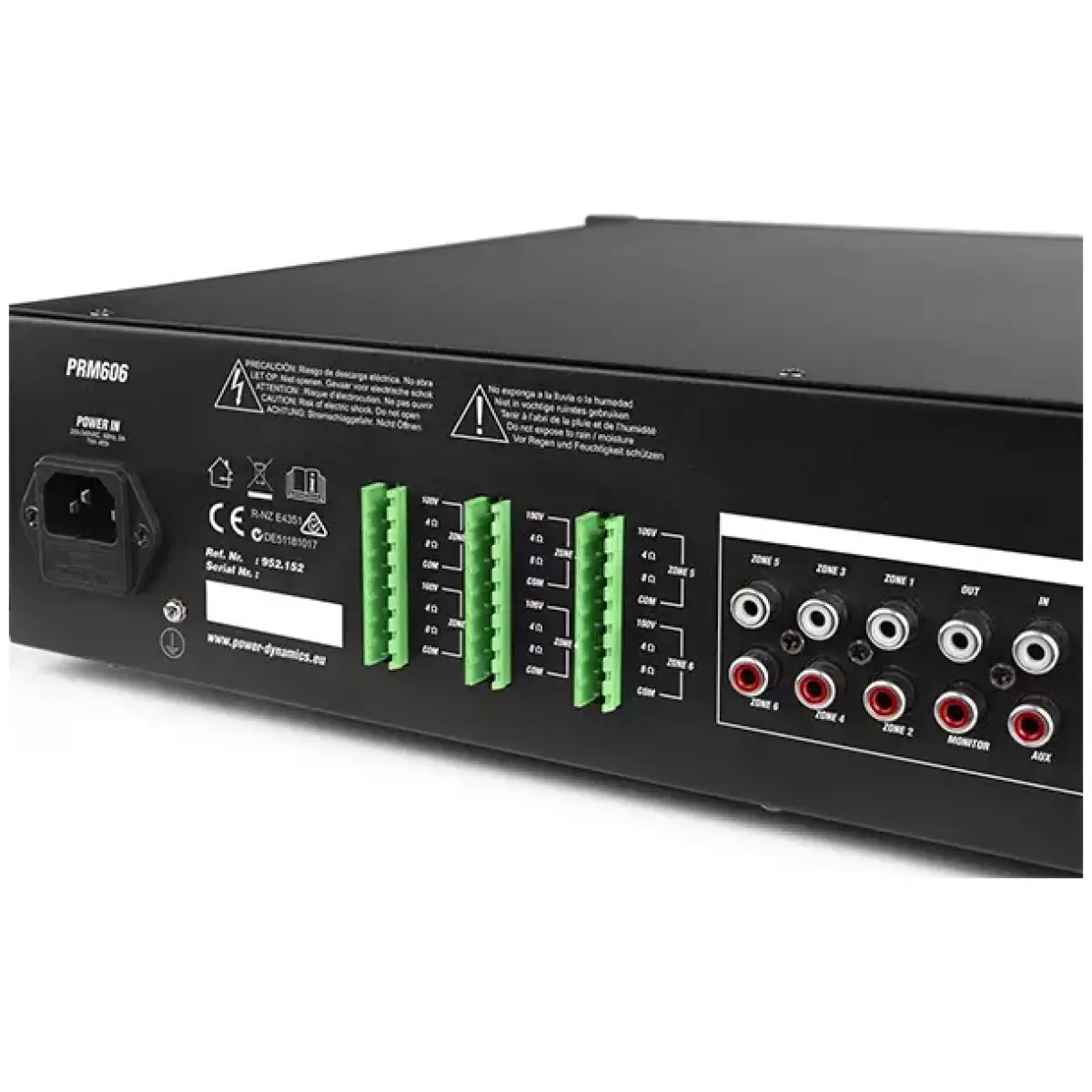 Pdm PRM606 100V Mixer Amplifier 360W Usb/sd/bt 6 Zone - Image 7