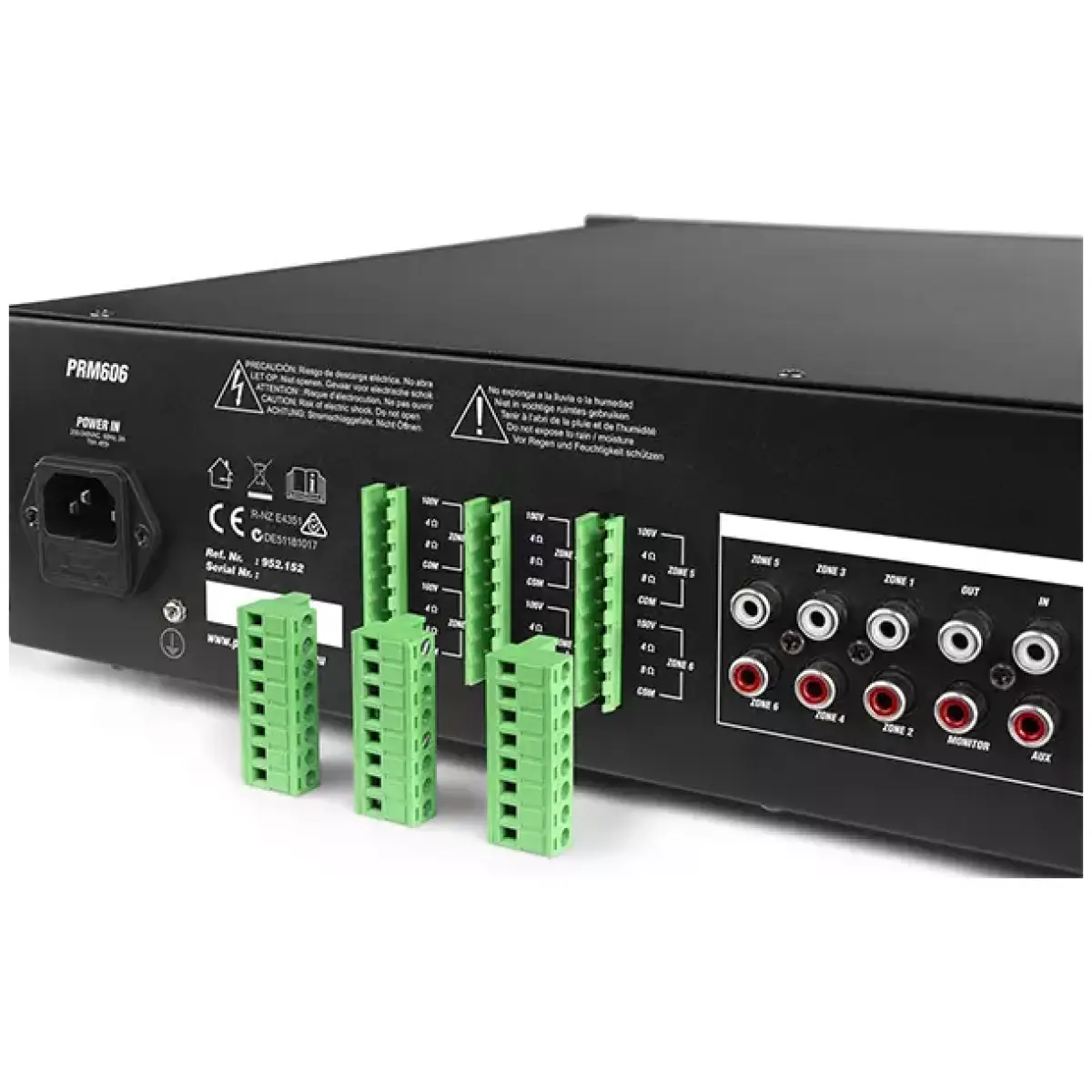 Pdm PRM606 100V Mixer Amplifier 360W Usb/sd/bt 6 Zone - Image 8