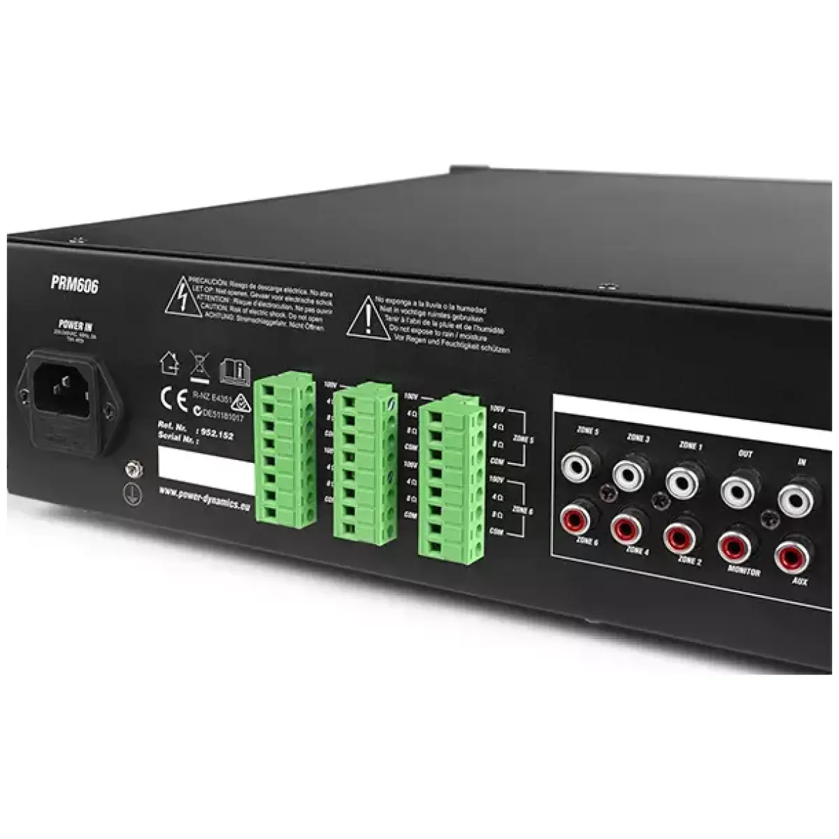 Pdm PRM606 100V Mixer Amplifier 360W Usb/sd/bt 6 Zone - Image 9