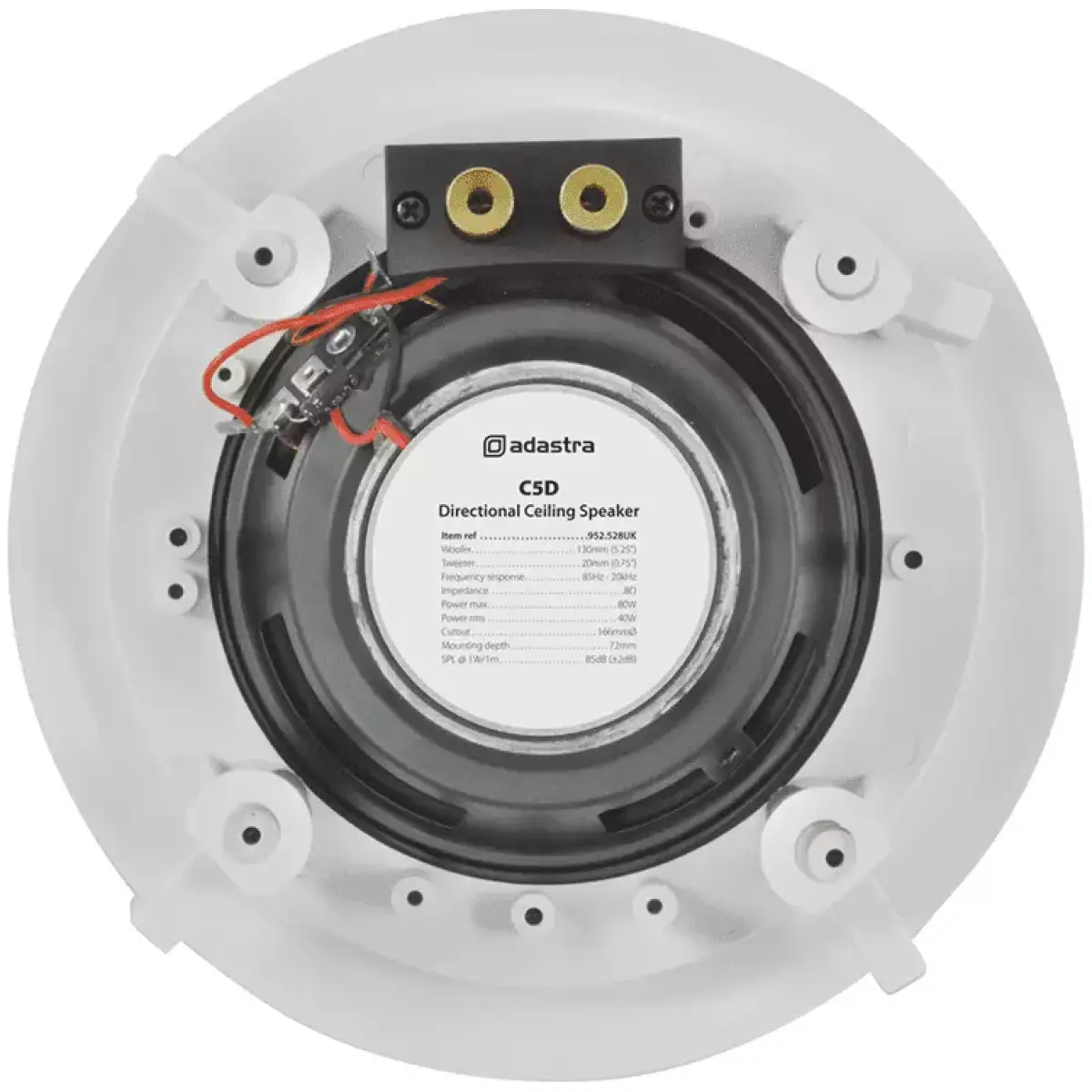 C5D CEILING SPK DIRECTIONAL TWEETER 5.25IN SINGLE 60W - Image 2