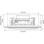 Adastra C6S Ceiling Speaker Dual Voice Coil 6.5INCH White 50W 8OHM - Image 4