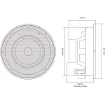 Adastra SL6 Ceiling Speaker Frameless 6.5INCH White 40W 8OHM - Image 2