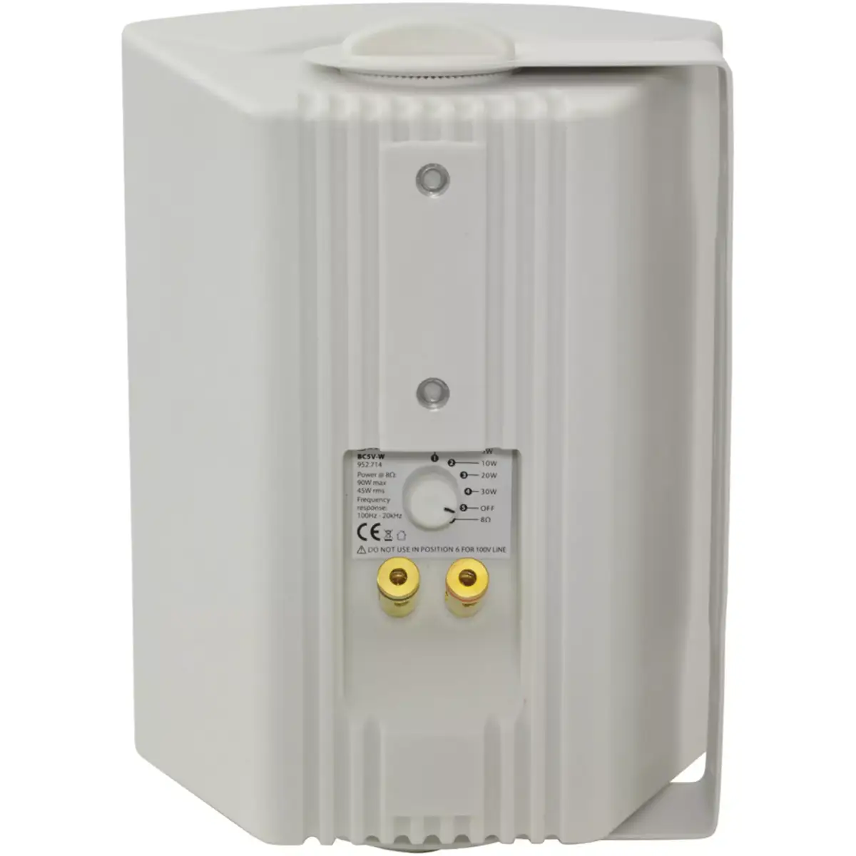 Adastra BC5VW Passive Wall Mount Speaker 5.25IN White 45W 100V - Image 3